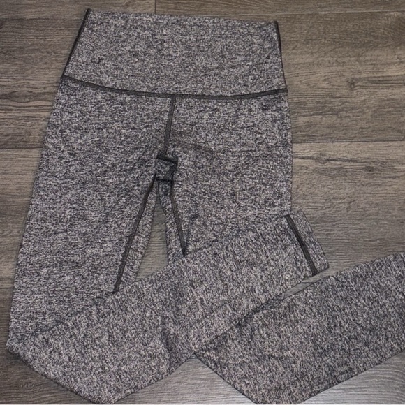 Lululemon Wunder Under Heathered Black Legging Size 4 - Picture 5 of 14